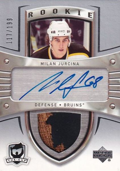 AUTO patch RC karta MILAN JURČINA 05-06 UD The Cup Rookie /199